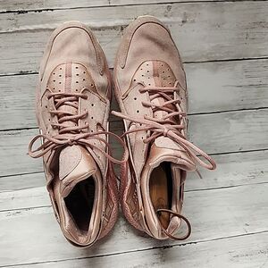 Nike Mens Air Huarache Run Premium Peach Lace Up Sneaker Shoes Sz13 704830-601